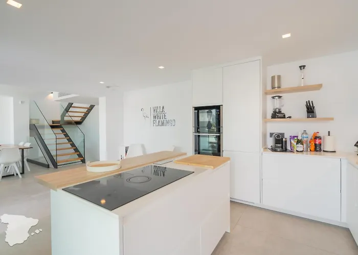 Villa Costablancadreams White Flamingo In *